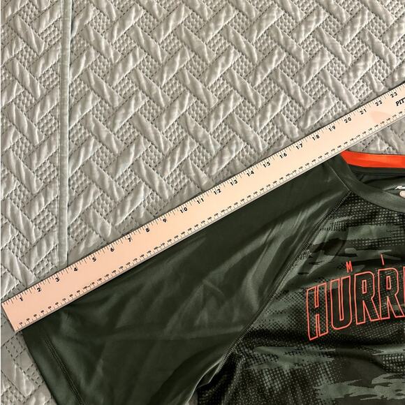 FANATICS MIAMI HURRICANES MENS ATHLETIC T-SHIRT GREEN & ORANGE SIZE XL - Picture 6 of 8